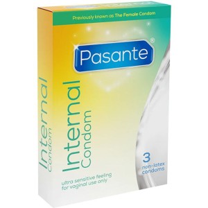 PASANTE - PRESERVATIVO INTERNO SEM LÃTEX 3 UNIDADES